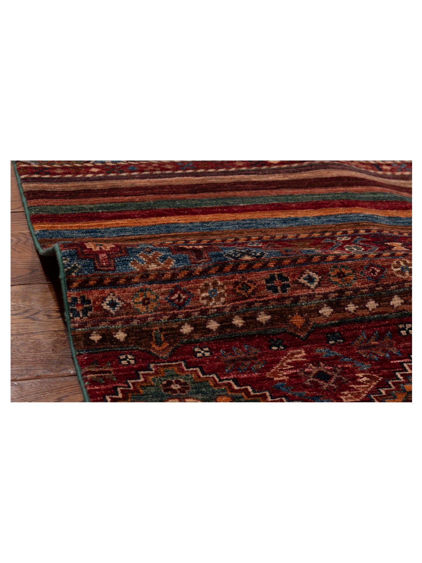 Khoraya Multi Multi 8.11x11.11 Hand Knotted Rug