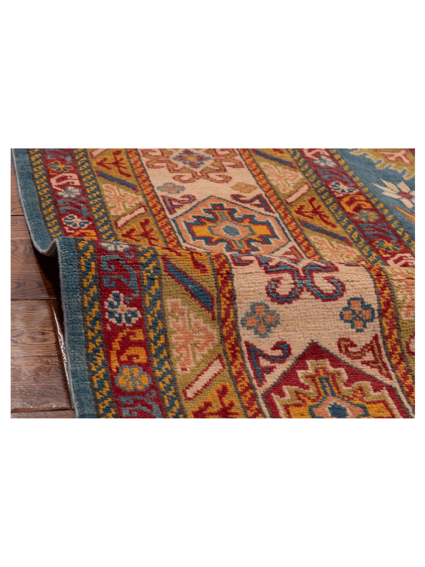 Zamira Blue Ivory 9x11.10 Hand Knotted Rug