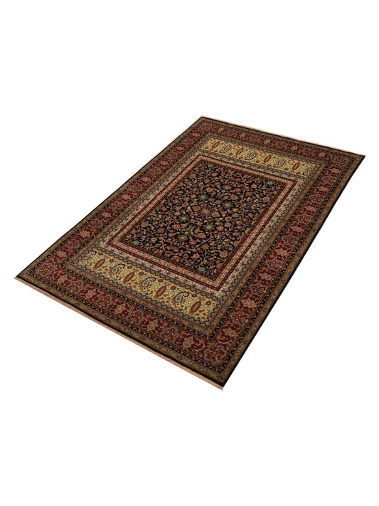 Sansira Multi Multi 6.1x9.1 Hand Knotted Rug