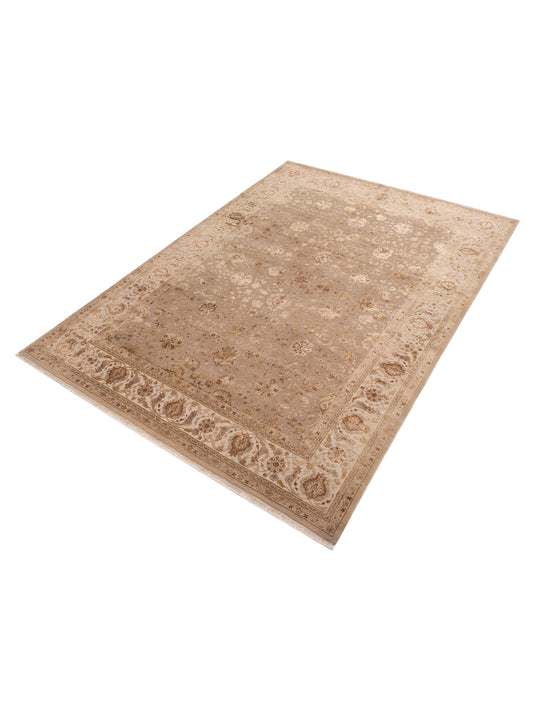 Javira Silk Beige Ivory 10x14.3 Hand Knotted Rug
