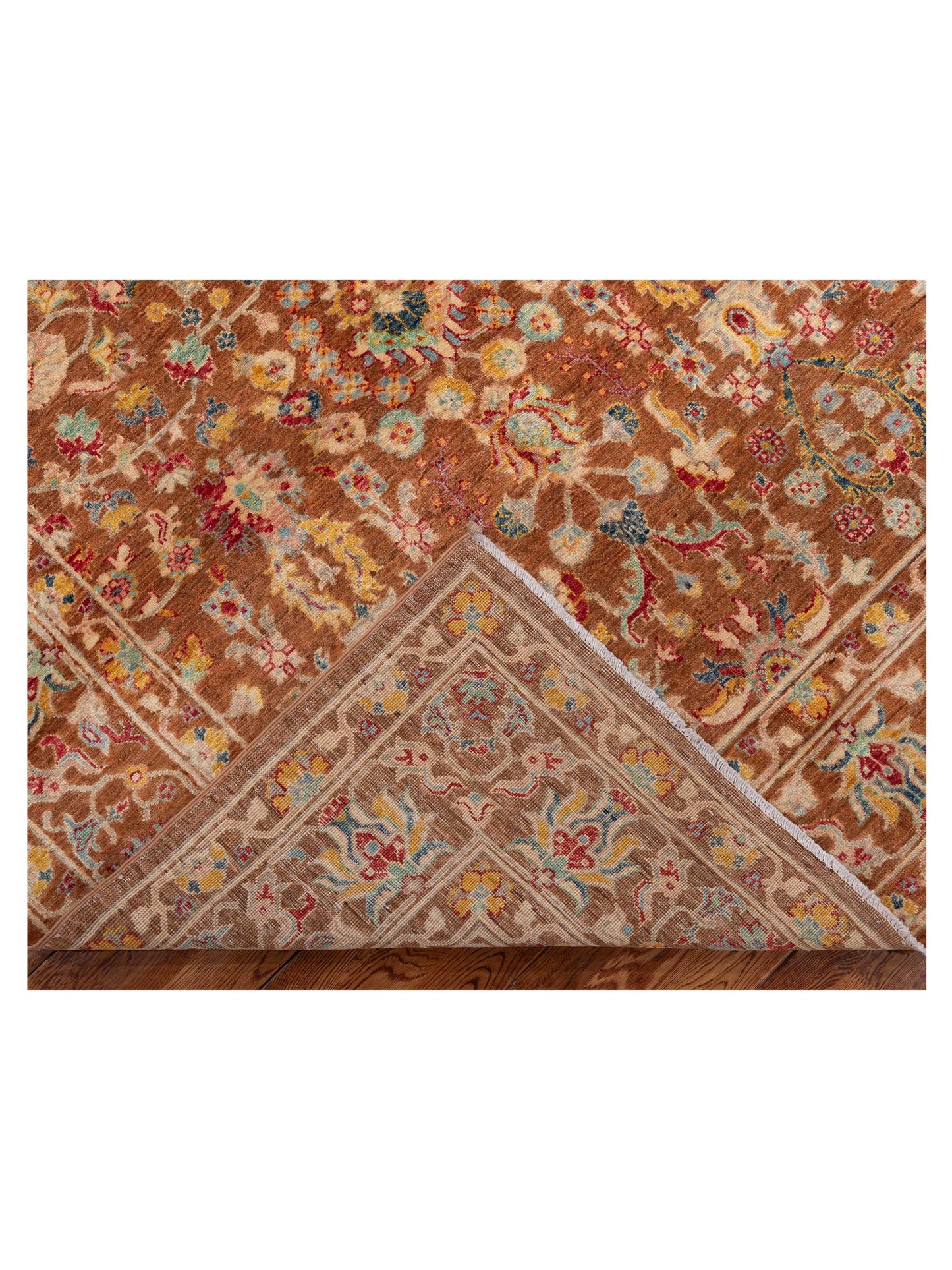 Sabira Brown Brown 5.7x8.3 Hand Knotted Rug