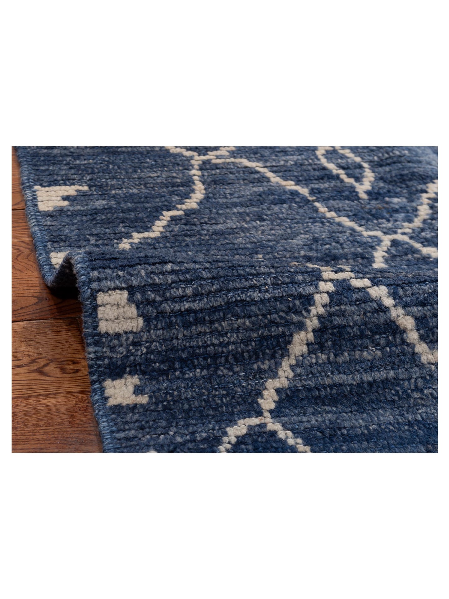 Baskra Blue Blue 5.8x7.7 Hand Knotted Rug
