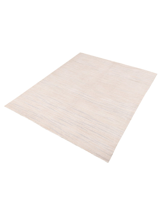Flaxen Ivory Ivory 8x9.8 Hand Woven Rug