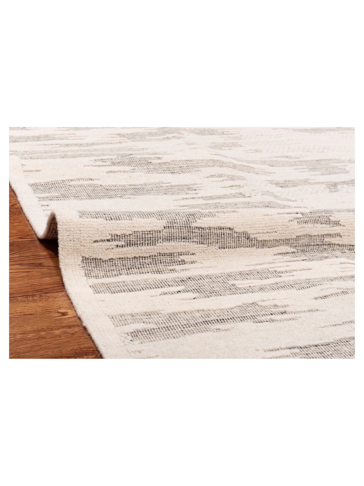 Lumora Ivory Gray 8x10.9 Hand Knotted Rug