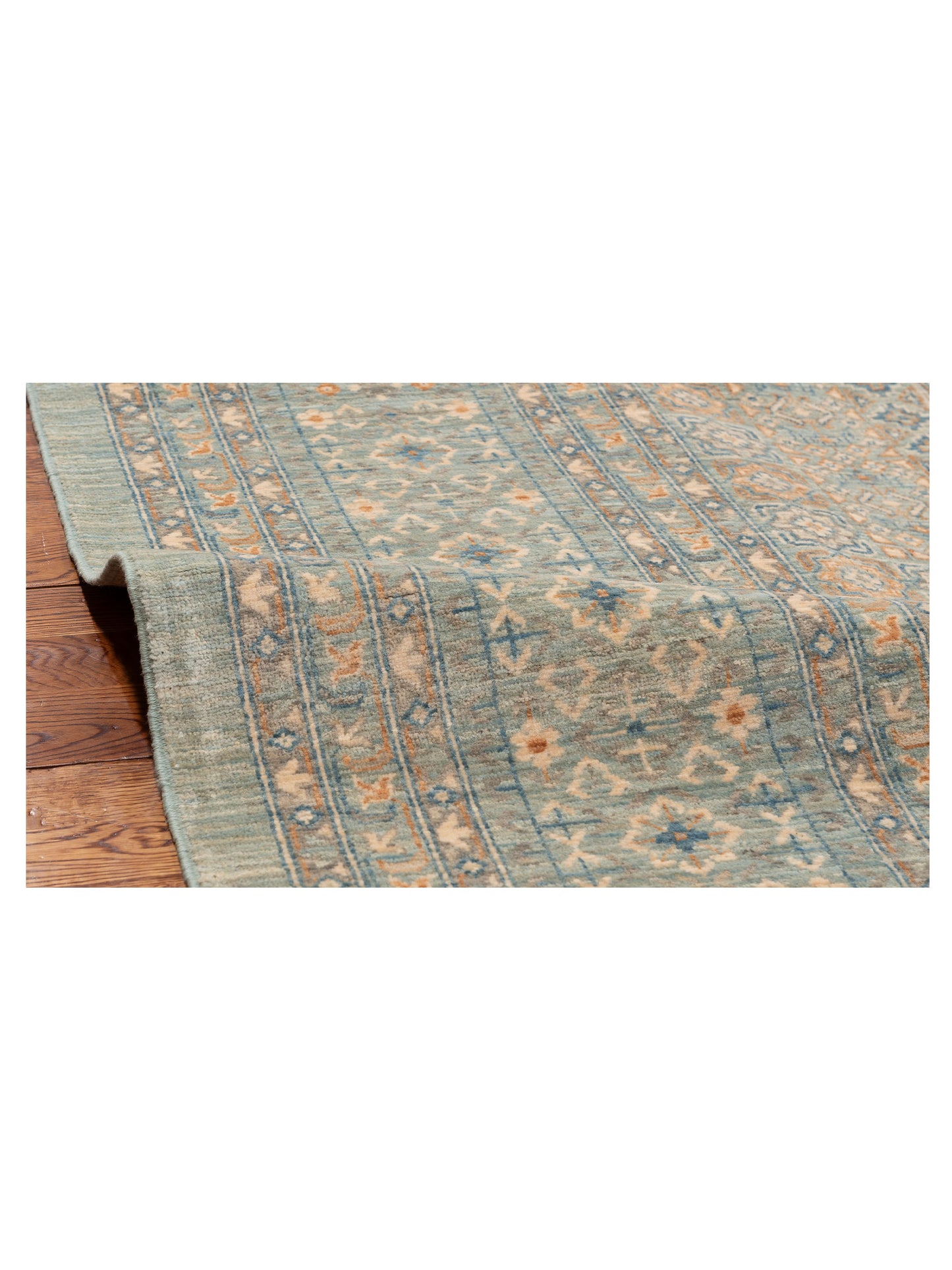 Mamluk Lux Gray Gray 8.10x12.3 Hand Knotted Rug