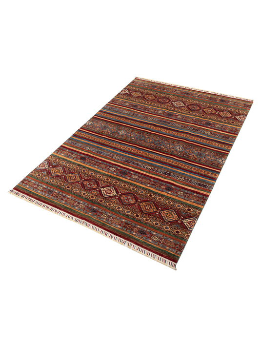 Khoraya Multi Multi 6.9x9.8 Hand Knotted Rug