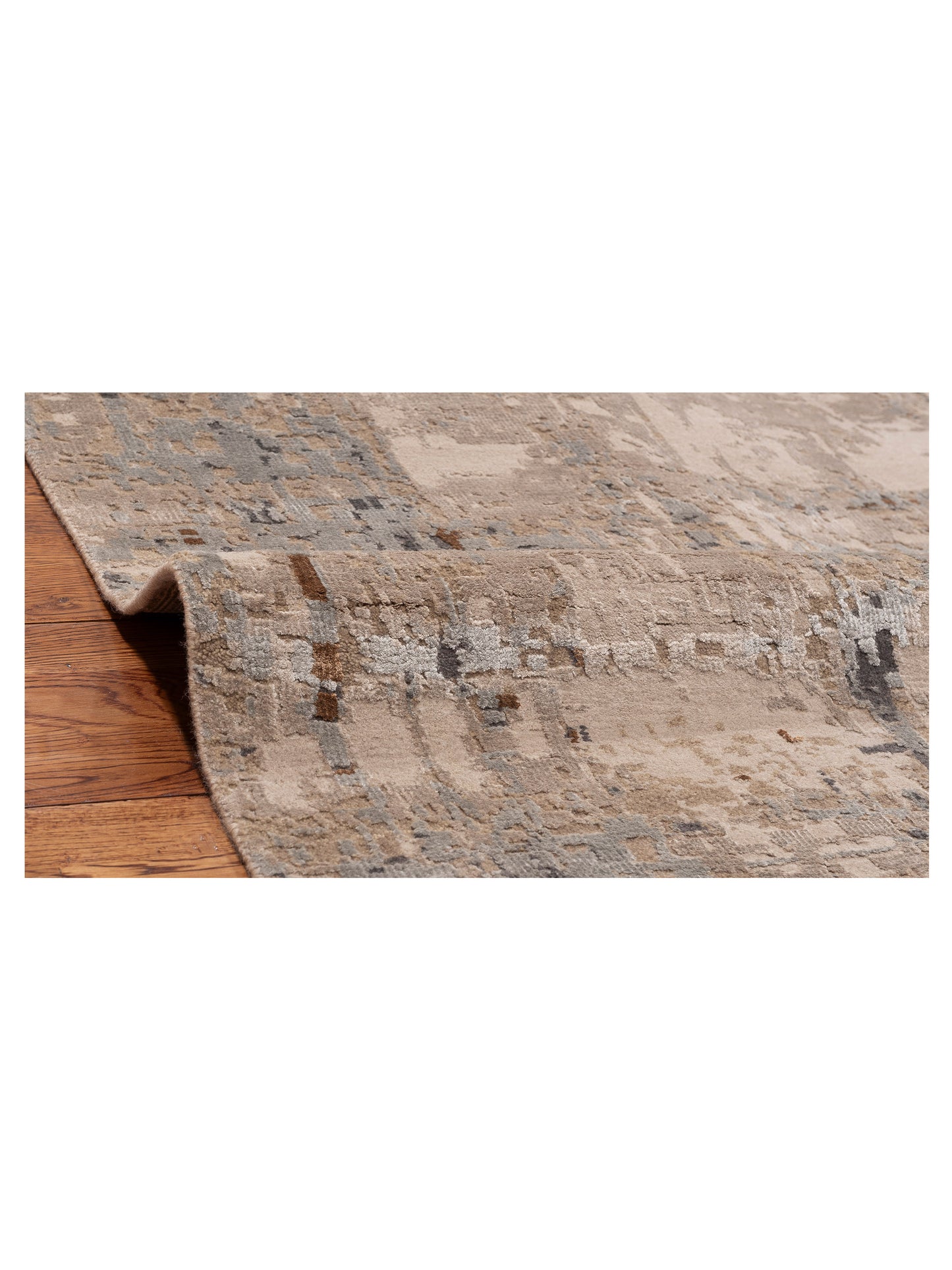 Tenzari Cream 8.11x12 Hand Knotted Rug