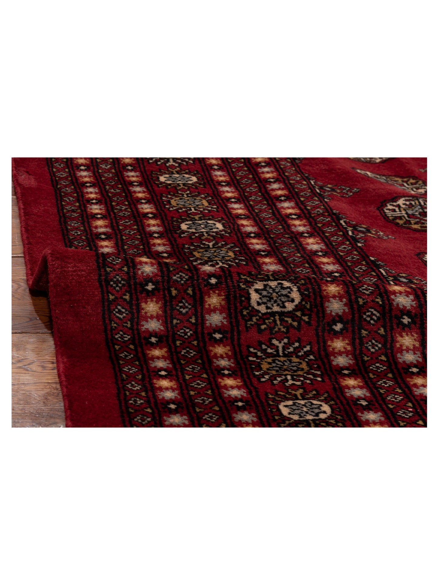 Bokhara Red Red 9.3x12.1 Hand Knotted Rug