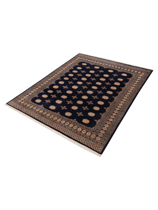 Bokhara Blue Blue 8.2x10.4 Hand Knotted Rug