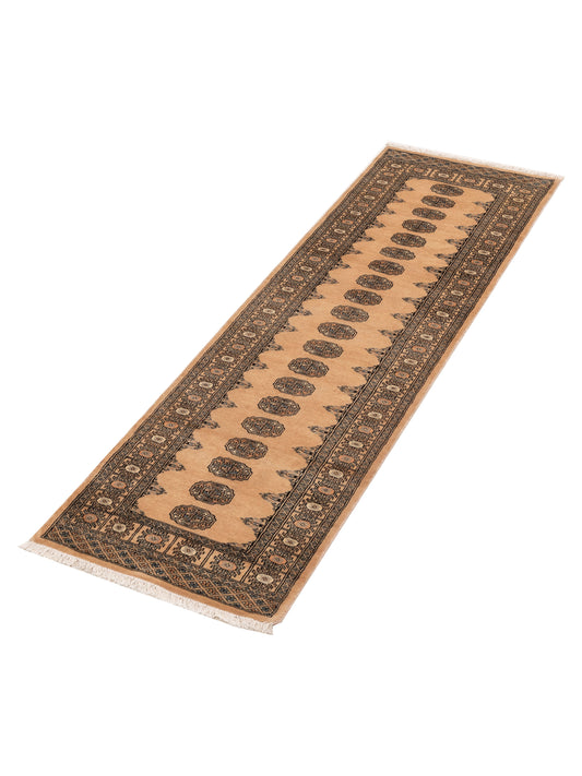 Bokhara Beige Beige 2.8x9.8 Hand Knotted Rug