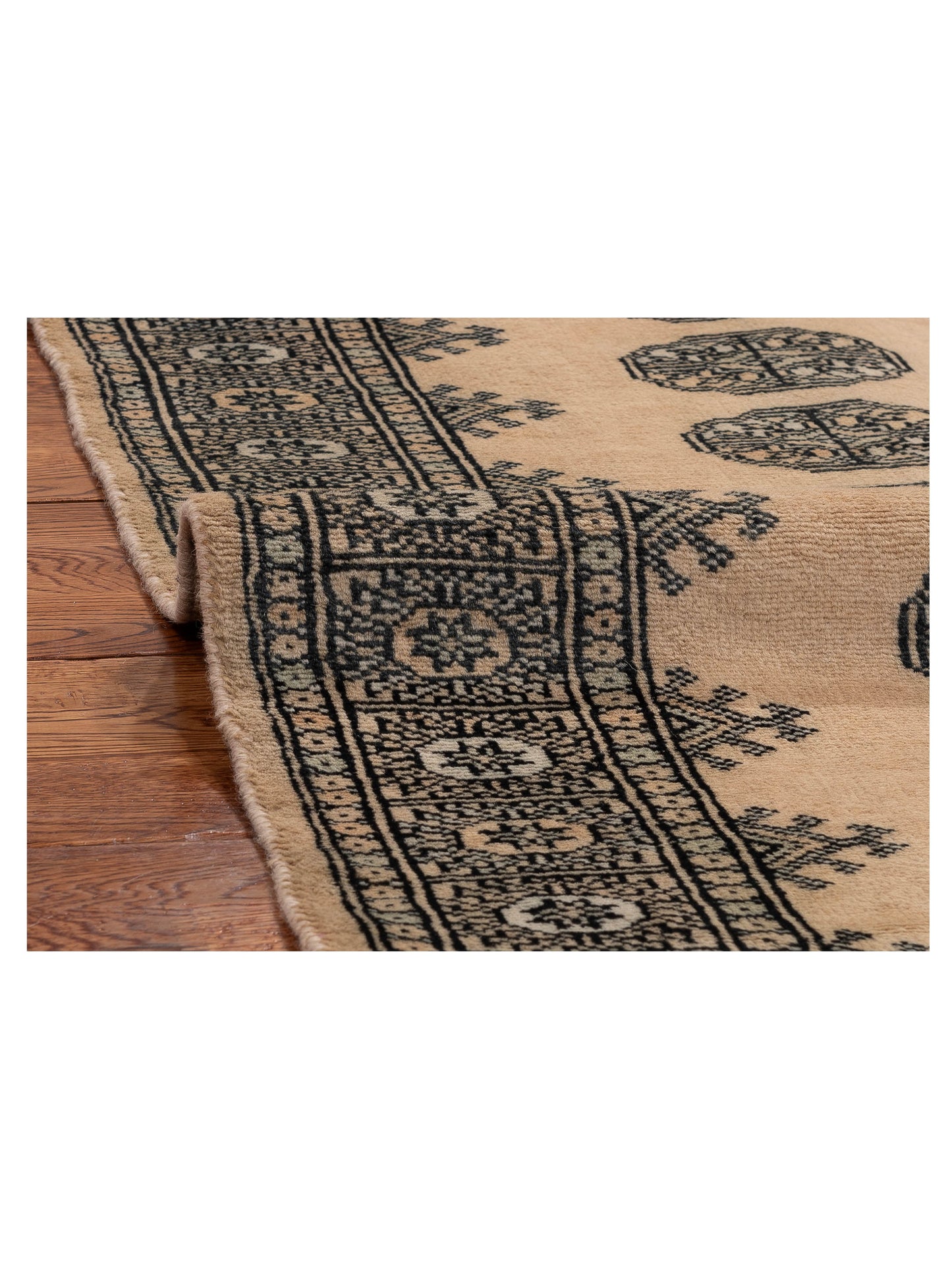 Bokhara Beige Beige 2.6x8 Hand Knotted Rug