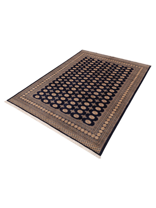 Bokhara Blue Blue 9.3x12.2 Hand Knotted Rug