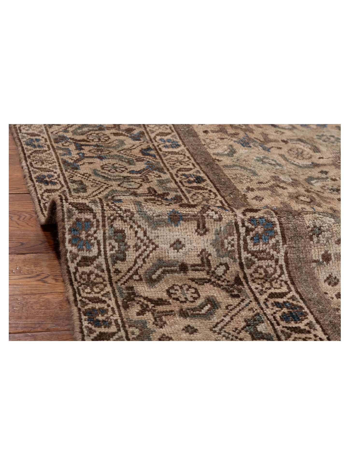 Antiqua Heirloom Brown Brown 8.10x11.11 Hand Knotted Rug