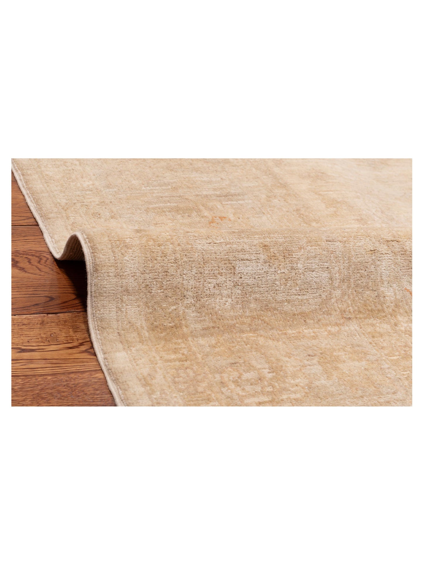 Sabira Ivory Silver 8x9.11 Hand Knotted Rug