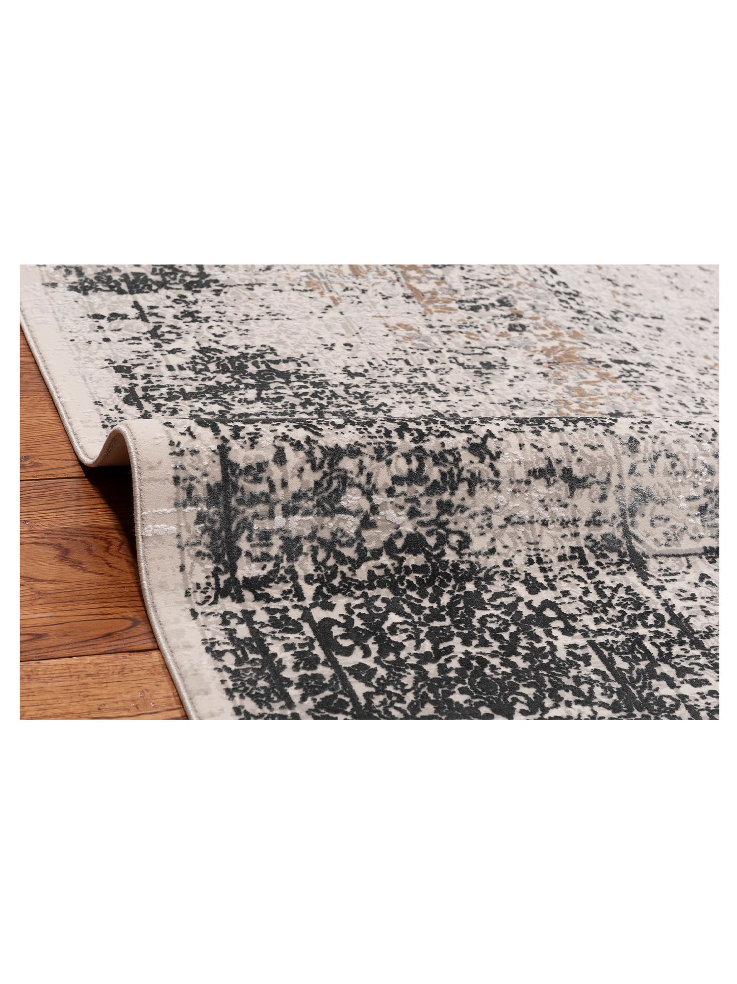 Calvera Ivory Gray 8x11 Machine Made Rug