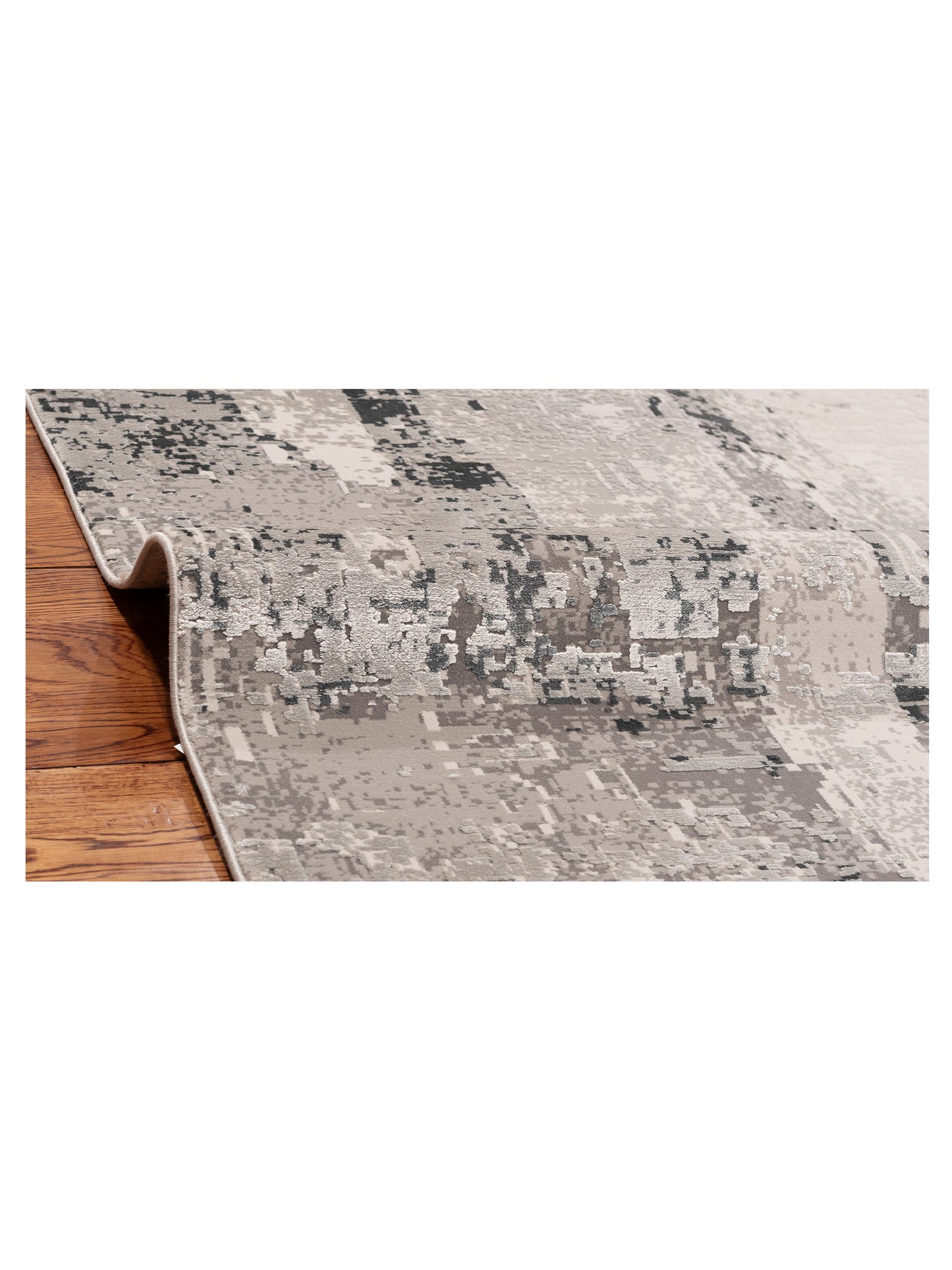 Calvera Ivory Gray 8x11 Machine Made Rug