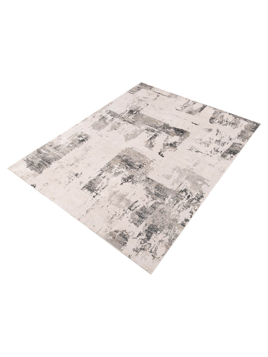 Calvera Beige Gray 8x10 Machine Made Rug