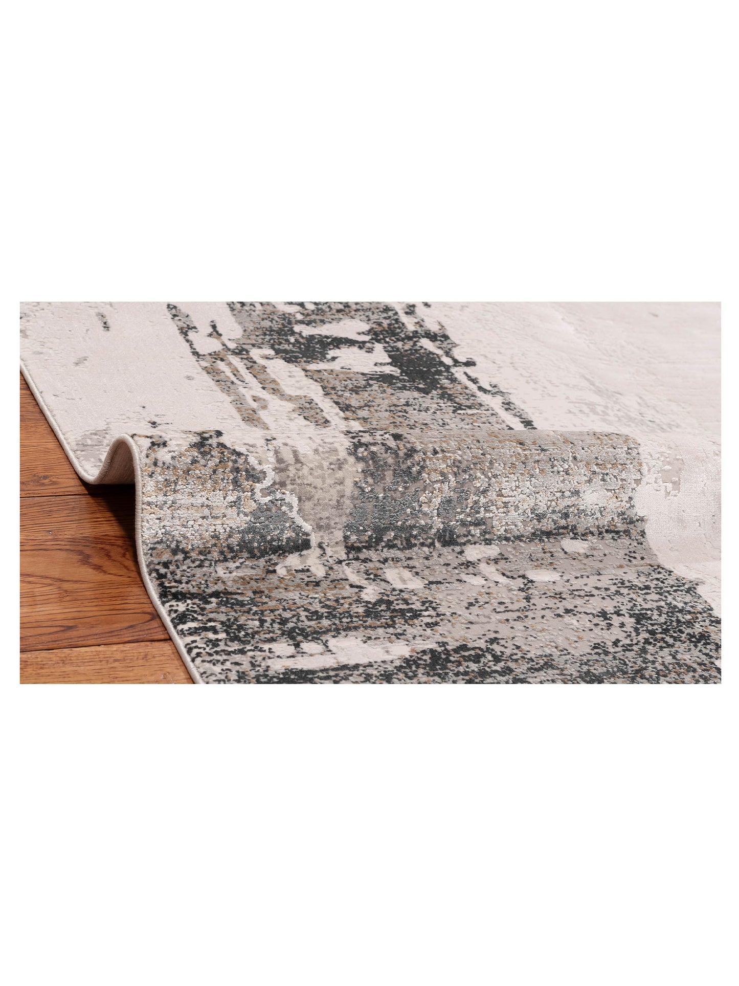 Calvera Beige Gray 8x10 Machine Made Rug