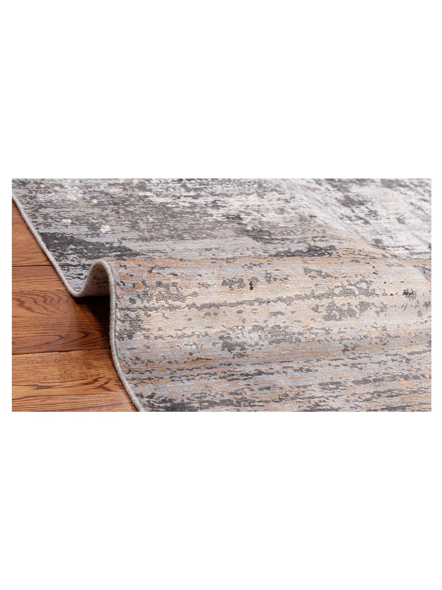 Calvera Gray Gray 8x10 Machine Made Rug