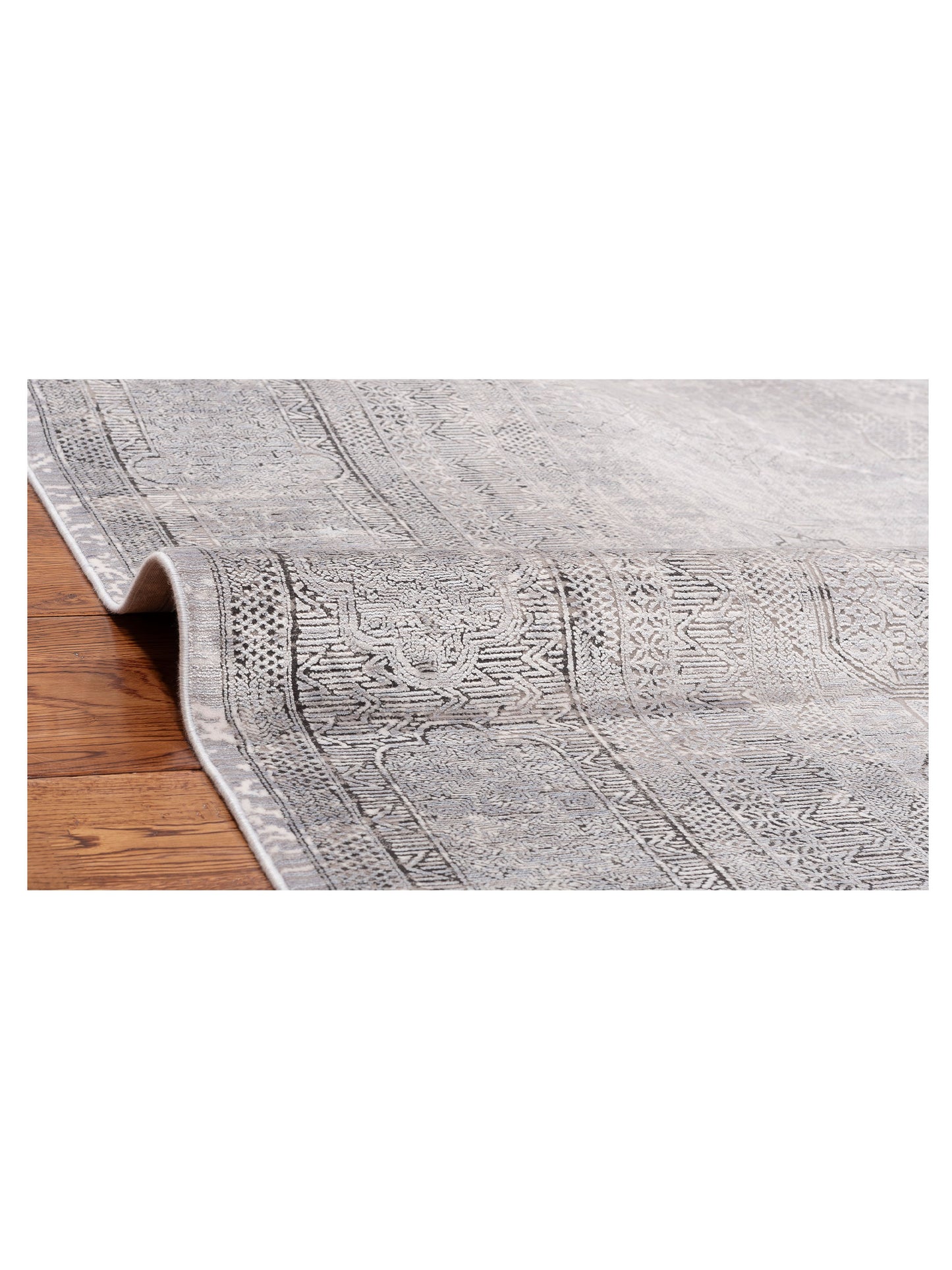 Calvera Silver Gray 8x10 Machine Made Rug