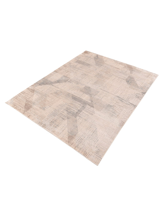 Calvera Beige Gray 8x10 Machine Made Rug
