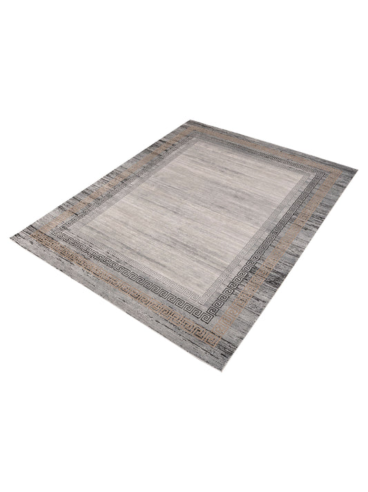 Calvera Silver Charcoal 8x10 Machine Made Rug