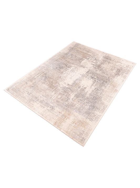 Calvera Beige Brown 8x10 Machine Made Rug