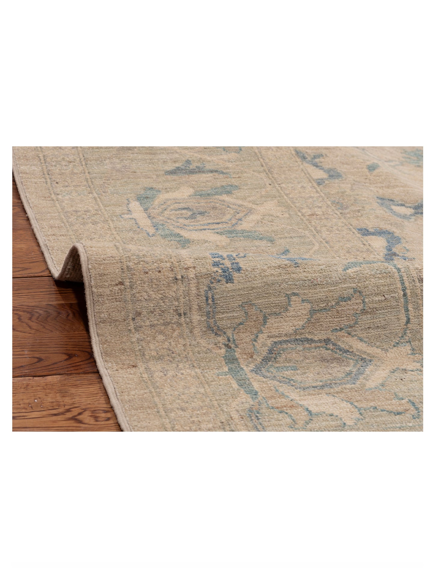 Lailora Light Gray Mint 8.4x10 Hand Knotted Rug