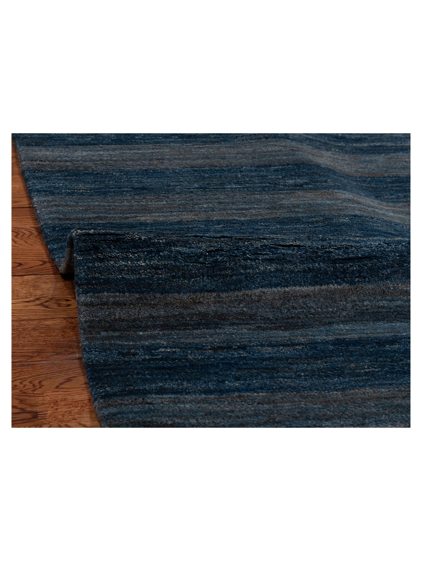 Tenzari Blue Blue 7.11x10.1 Hand Knotted Rug