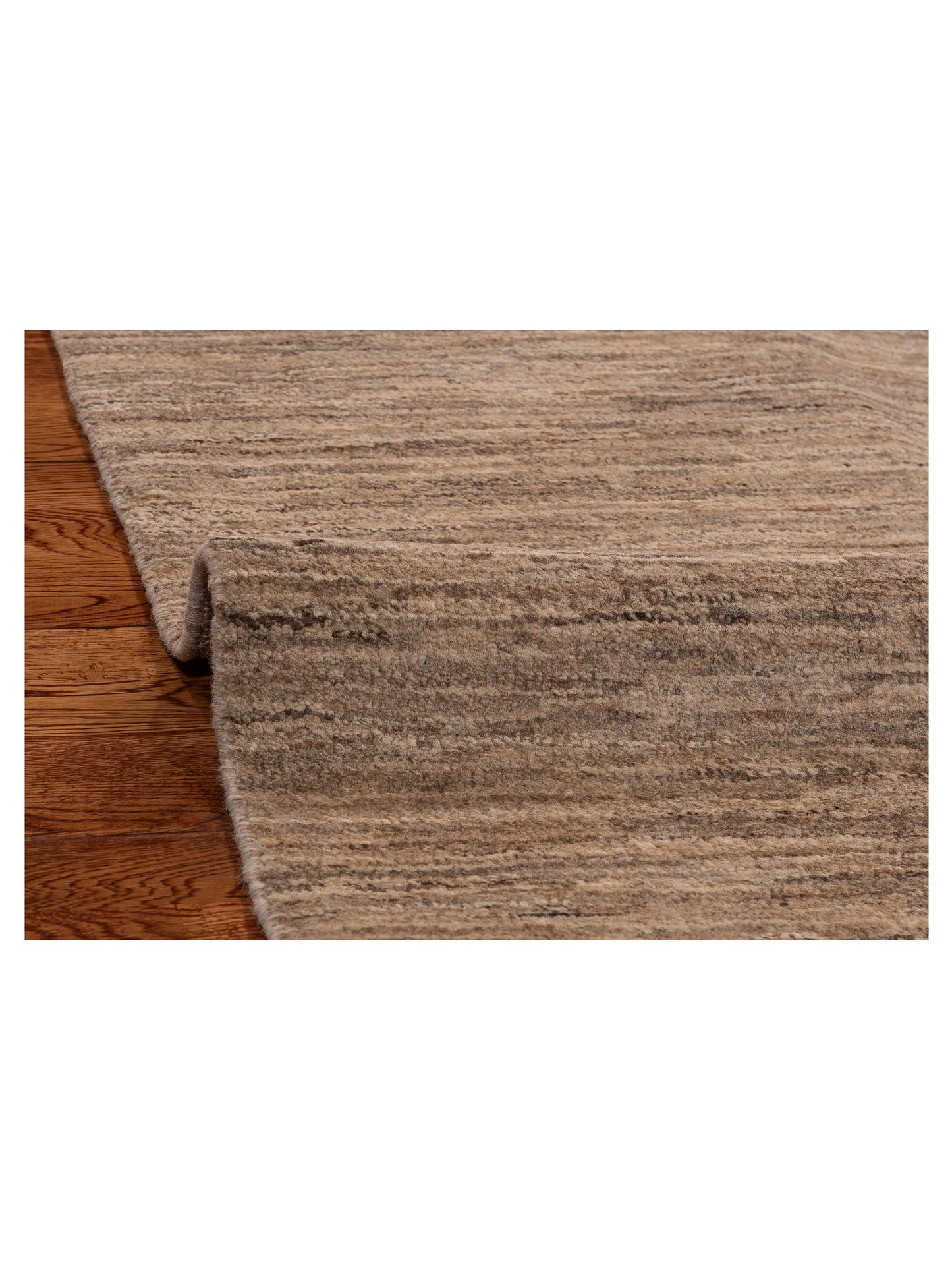 Tenzari Brown Brown 6.5x8.4 Hand Knotted Rug