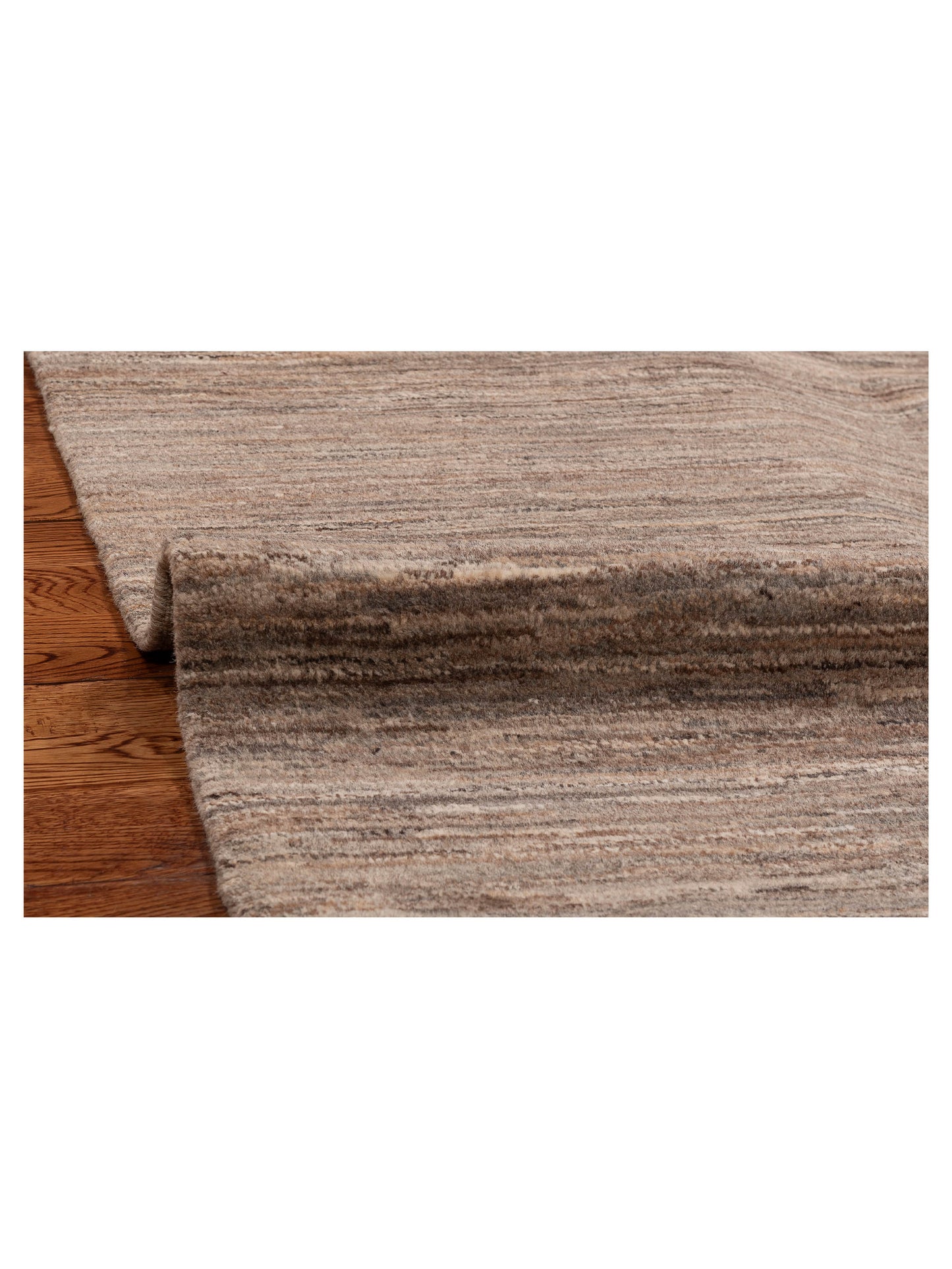 Tenzari Brown Brown 5.4x8 Hand Knotted Rug