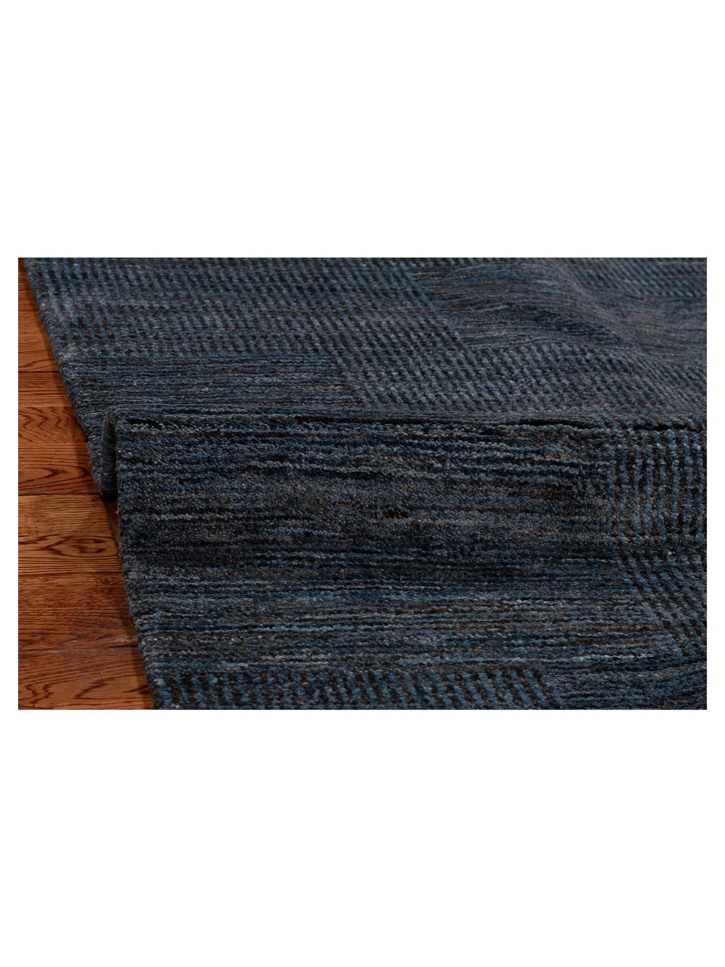 Tenzari Blue Blue 4.10x7 Hand Knotted Rug