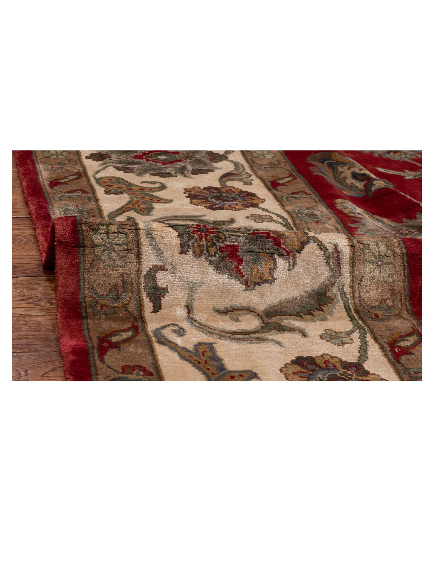 Javira Red Ivory 8.10x12.4 Hand Knotted Rug