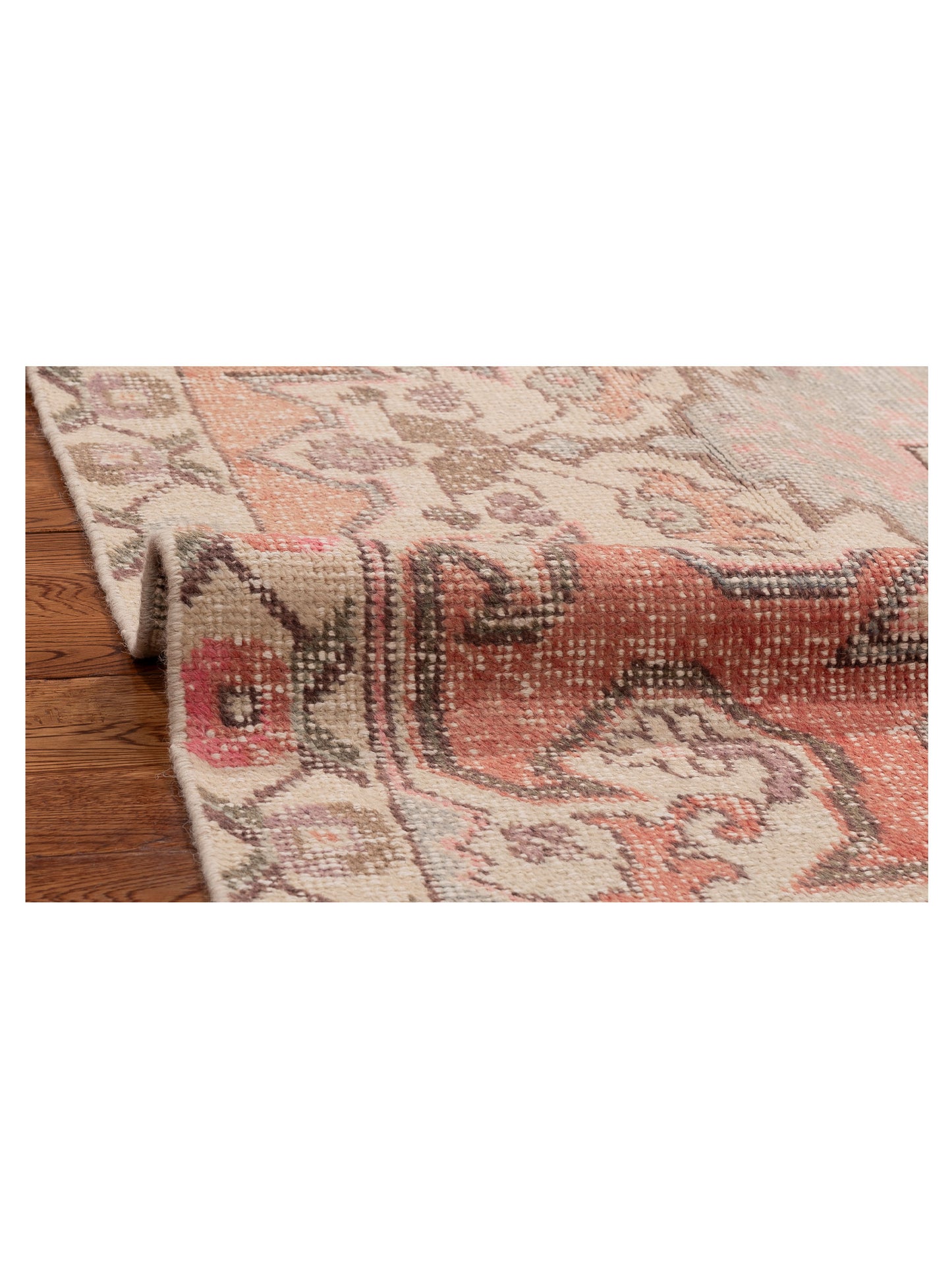 Nomadra Pink Beige 4.6x7.5 Hand Knotted Rug