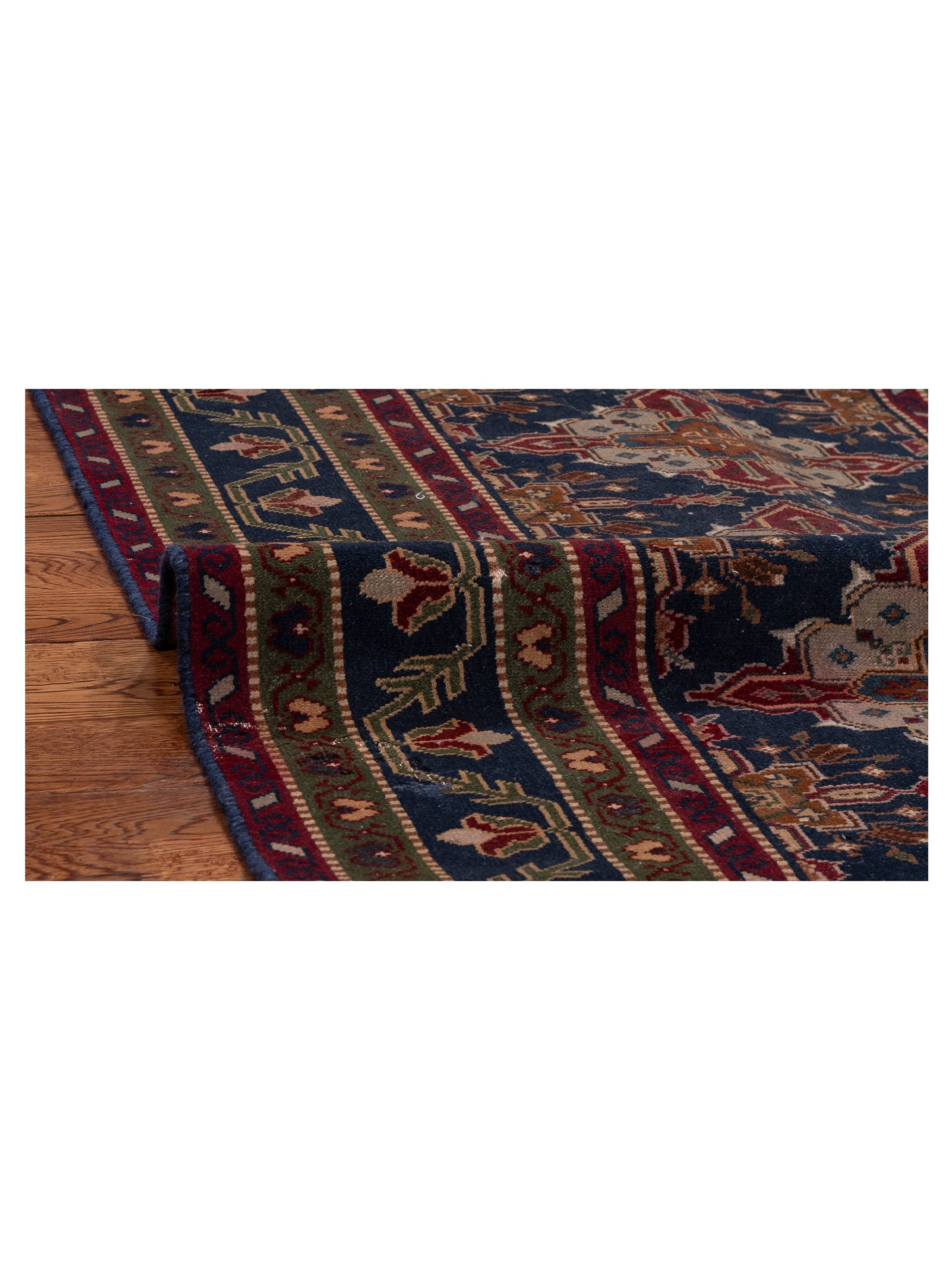 Antiqua Loom Blue Green 3.1x10.1 Hand Knotted Rug