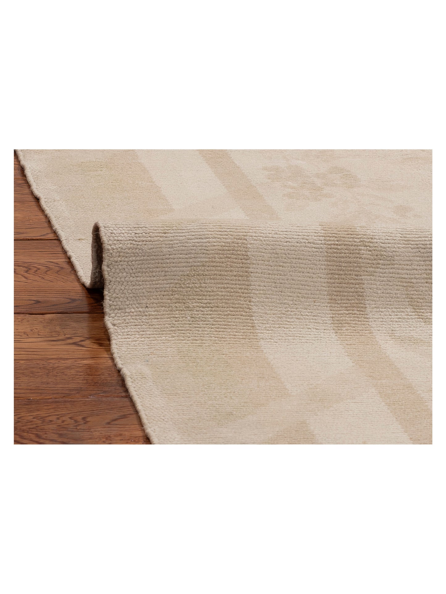 Vintage Beige Beige 9.9x12.11 Hand Knotted Rug