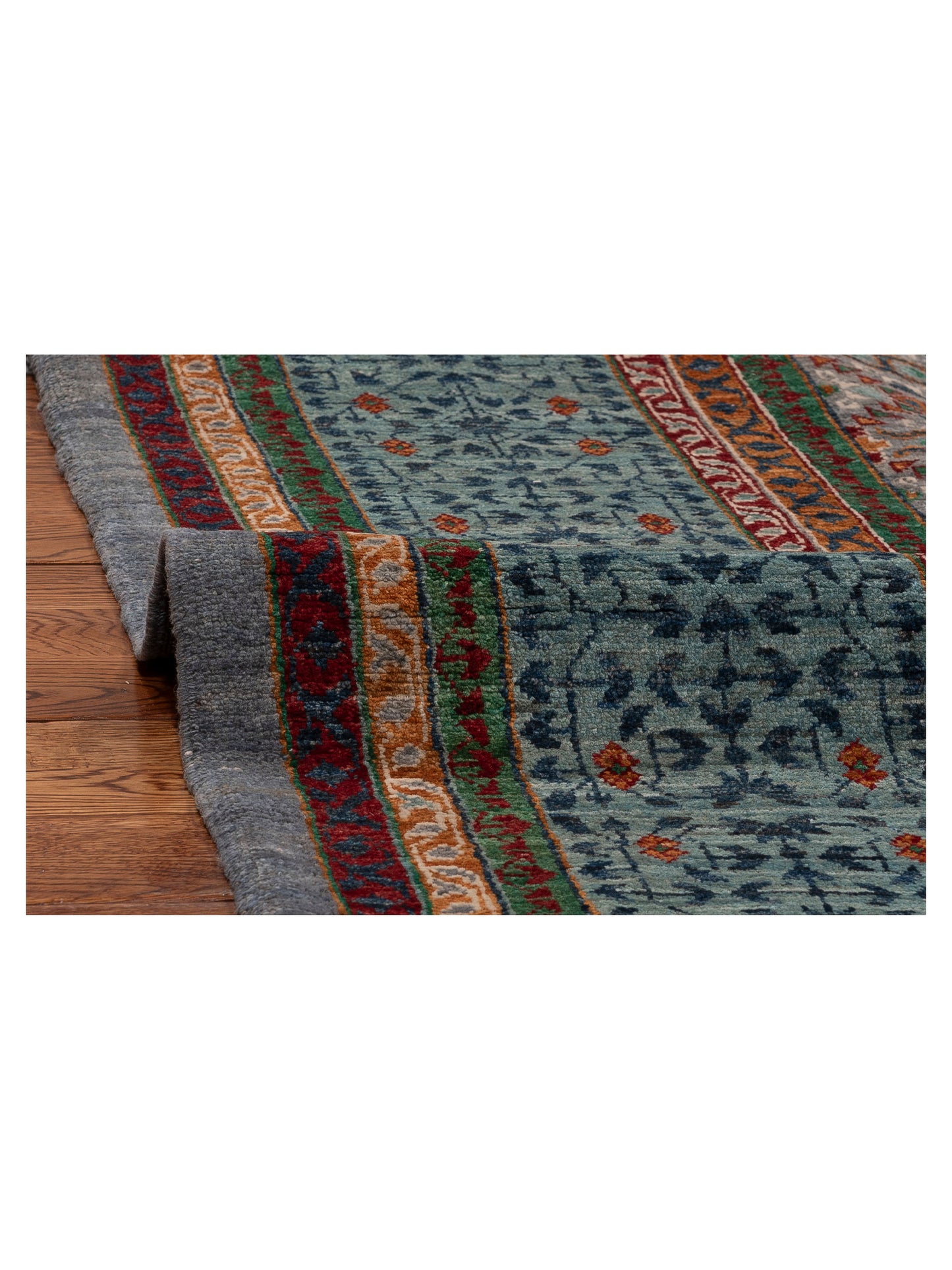 Mamluk Lux Gray Gray 8.3x10 Hand Knotted Rug