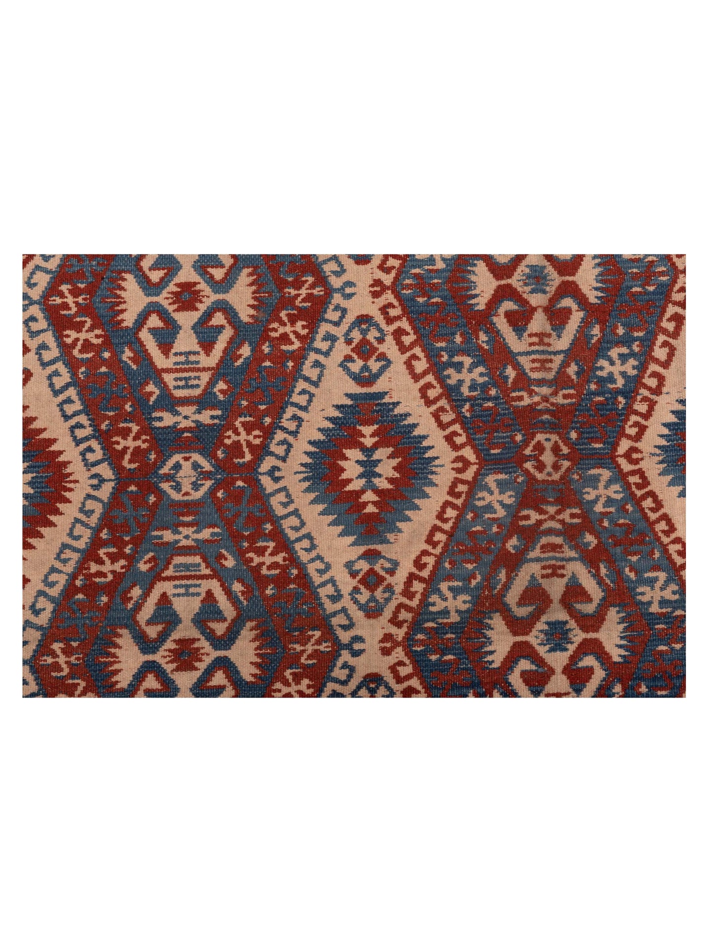 Kilim Blue Red 5.3x7.11 Hand Woven Rug