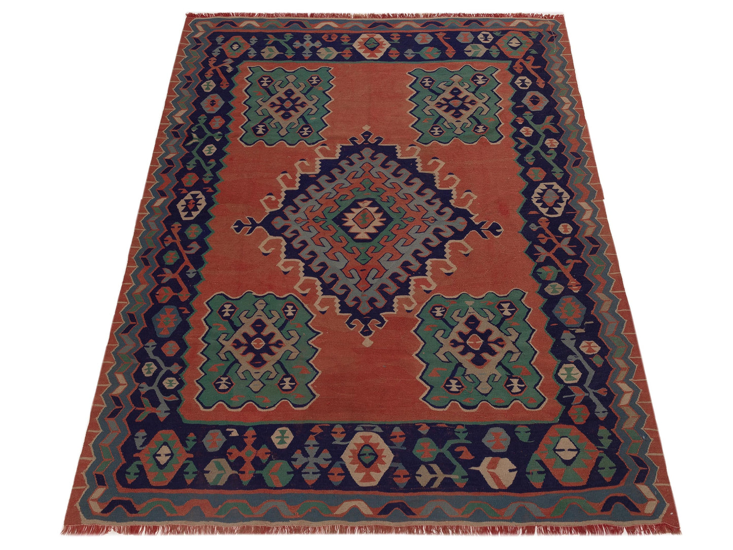 Kilim Multi 8x9.3 Hand Woven Rug