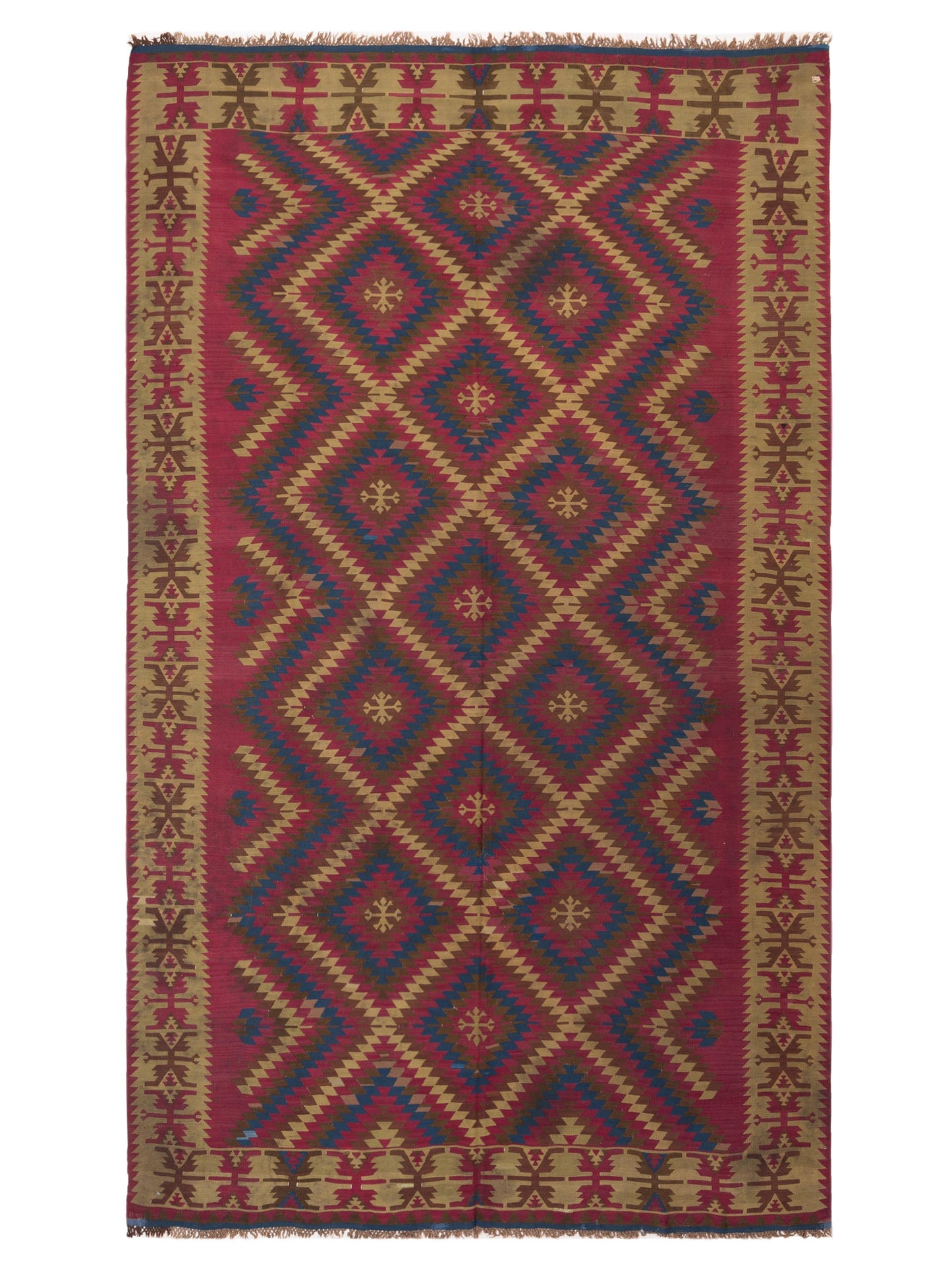 Pasha Transilvanian Kilim  Red Beige Traditional