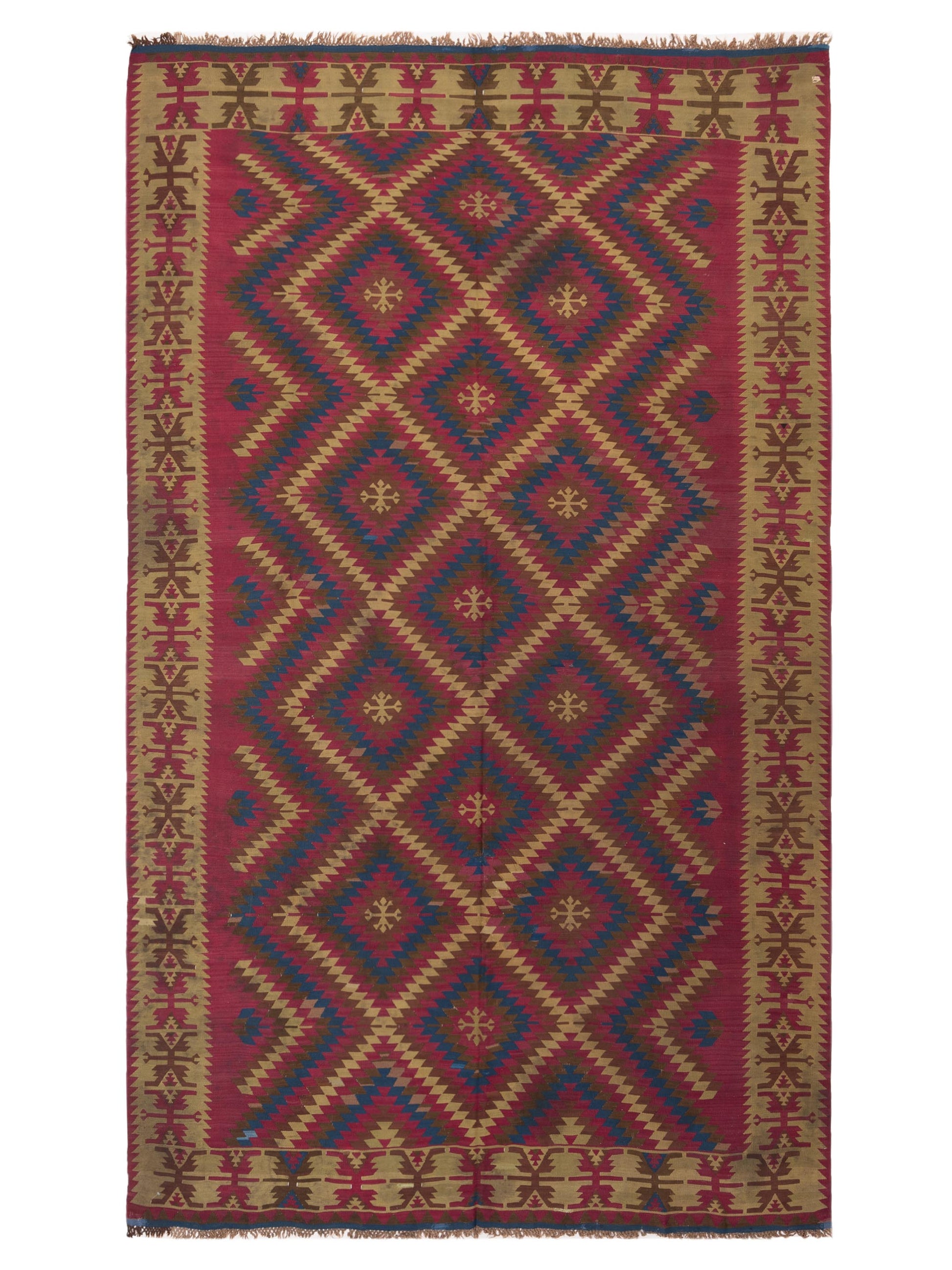 Pasha Transilvanian Kilim  Red Beige Traditional