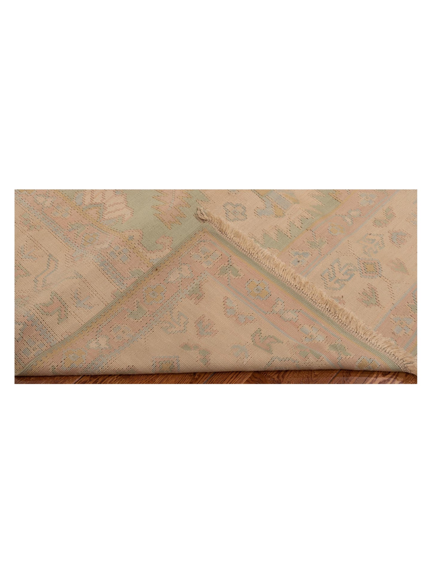 Kilvana Light Green Beige 8x10.2 Hand Woven Rug