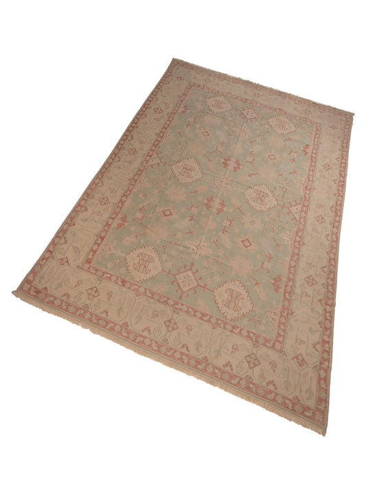 Kilvana Green Beige 11.2x15.6 Hand Woven Rug