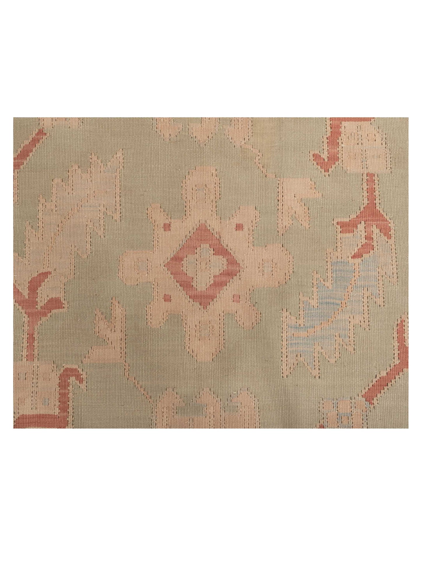 Kilvana Green Beige 11.2x15.6 Hand Woven Rug