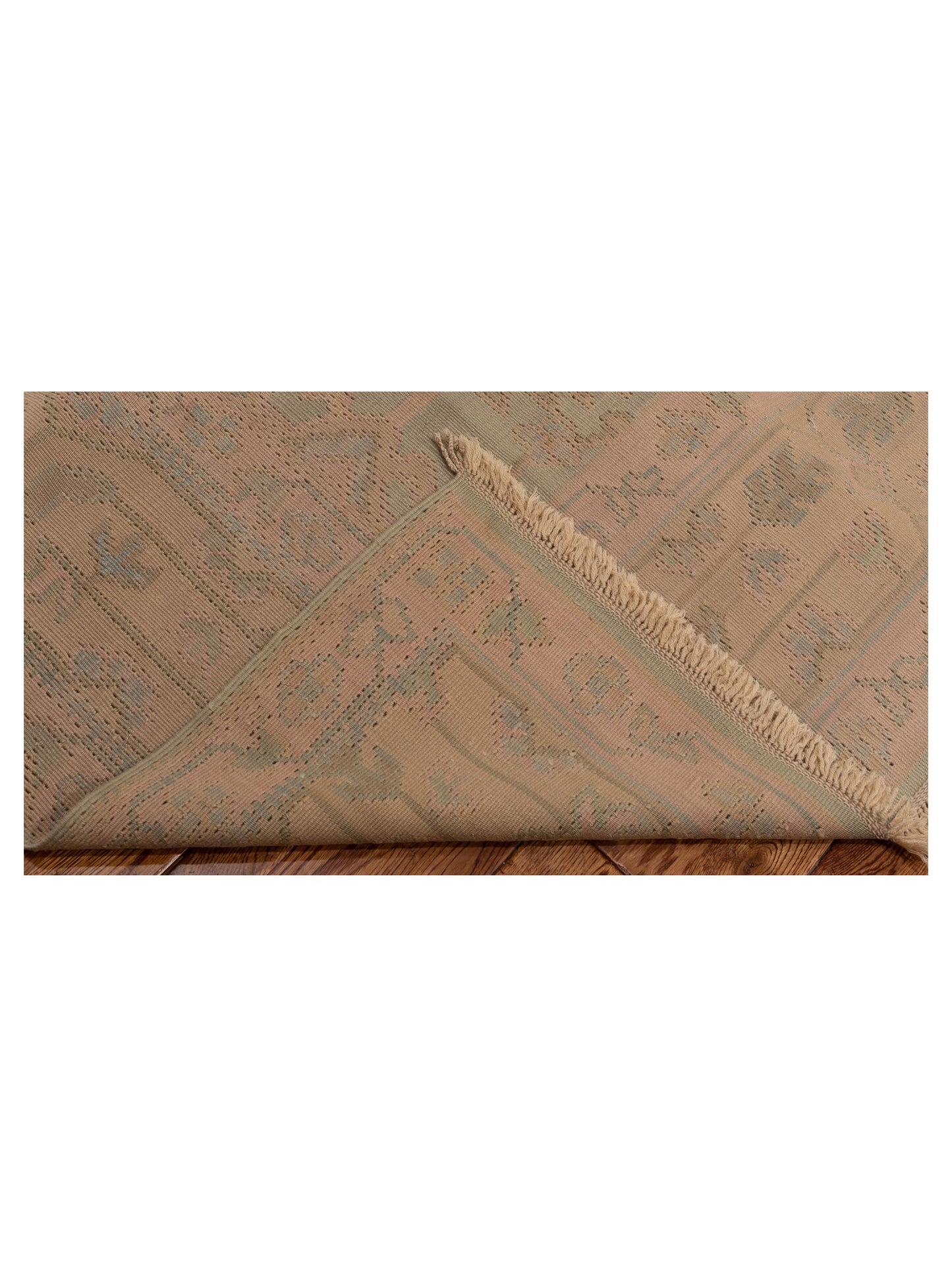 Kilvana Green Cream 7.10x10.8 Hand Woven Rug