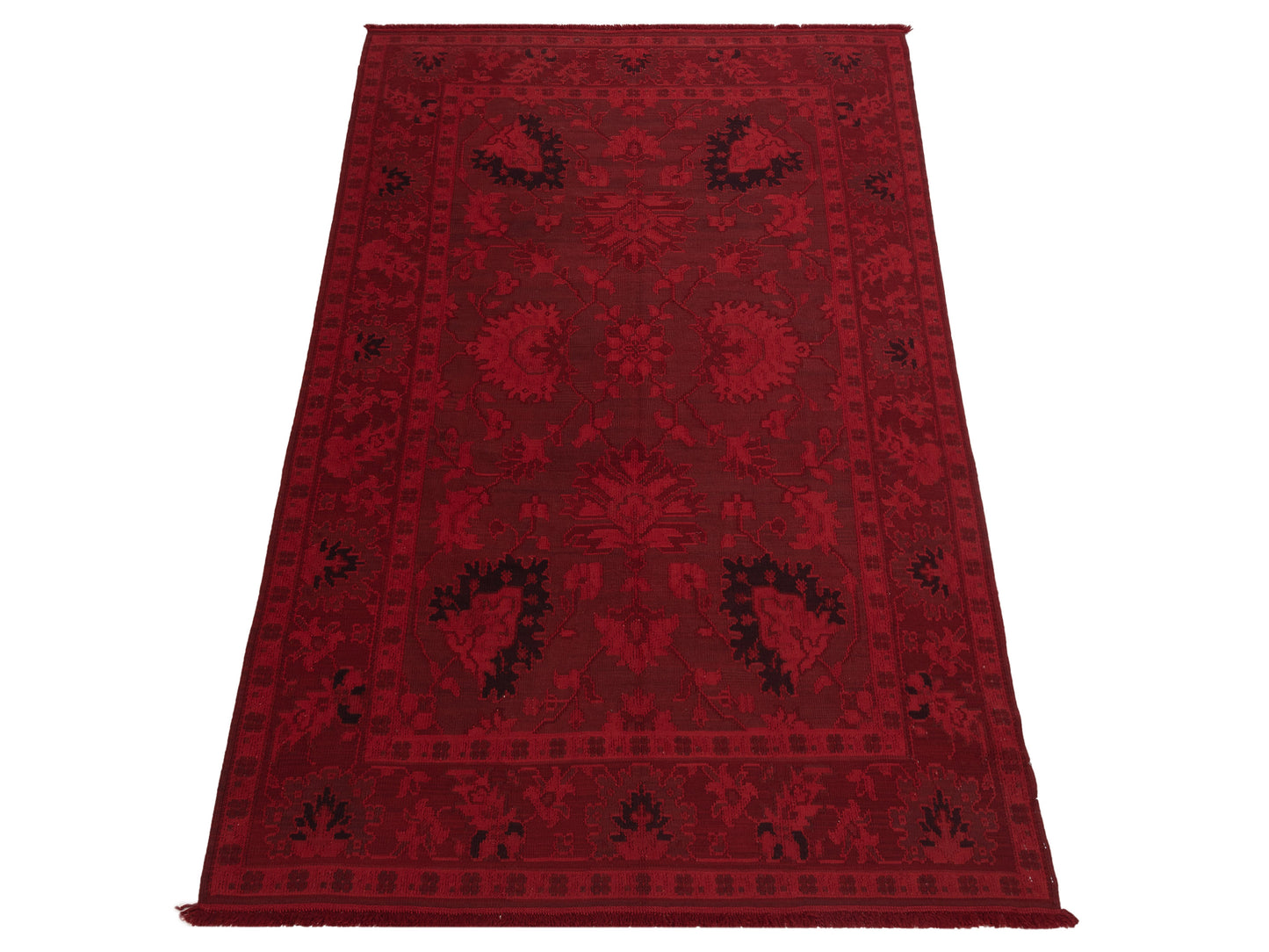 Vintage Red 6.8x10.1 Hand Knotted Rug