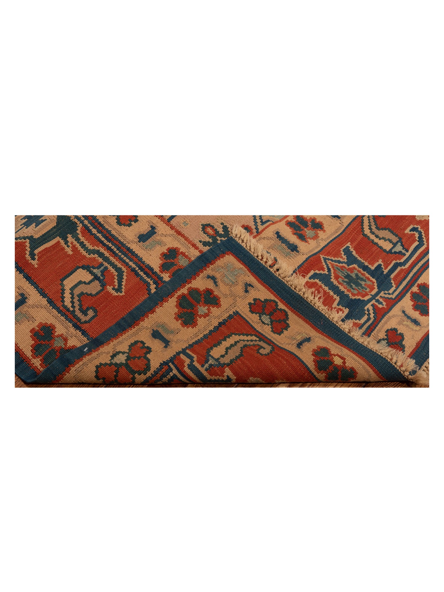 Kilvana Blue Red 9.2x12.3 Hand Woven Rug