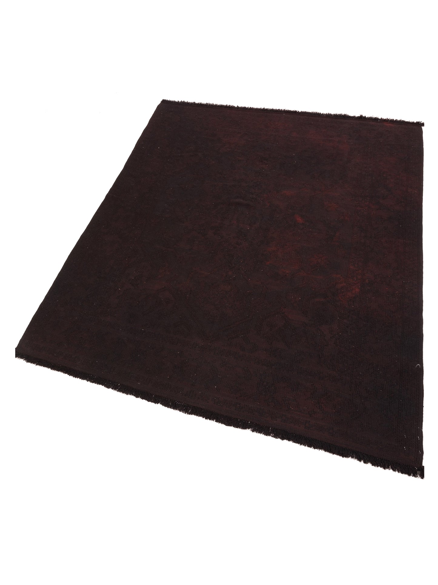 Vintage Black 5.10x8 Hand Knotted Rug