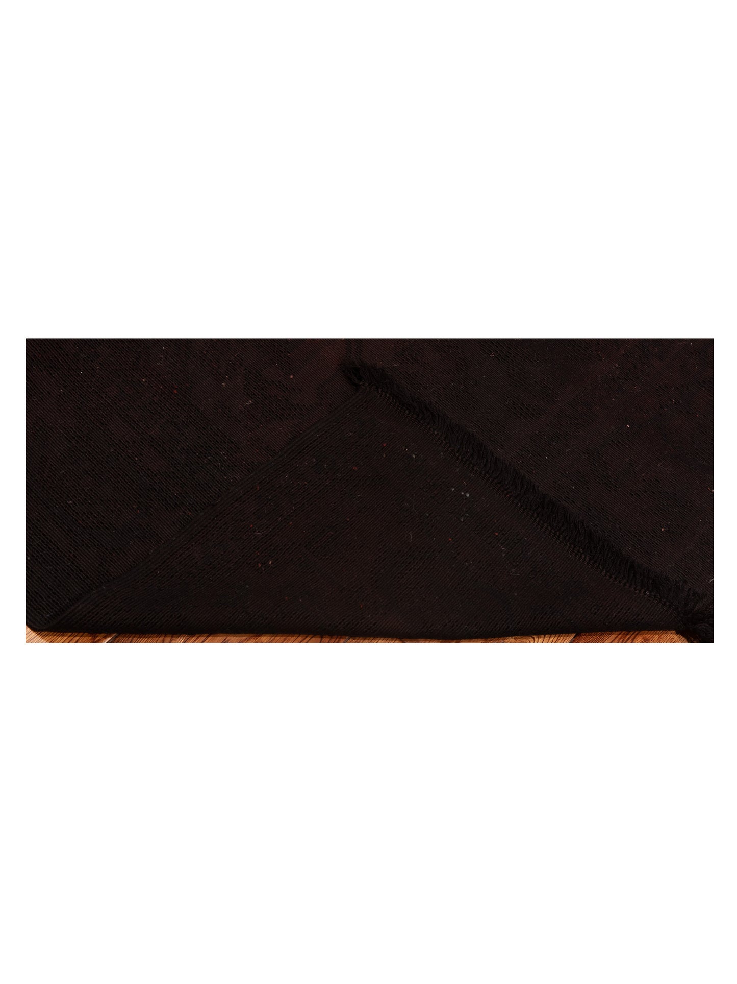 Vintage Black 5.10x8 Hand Knotted Rug