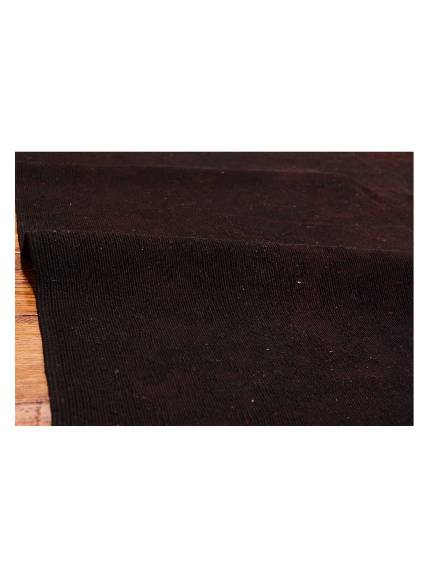 Vintage Black 5.10x8 Hand Knotted Rug